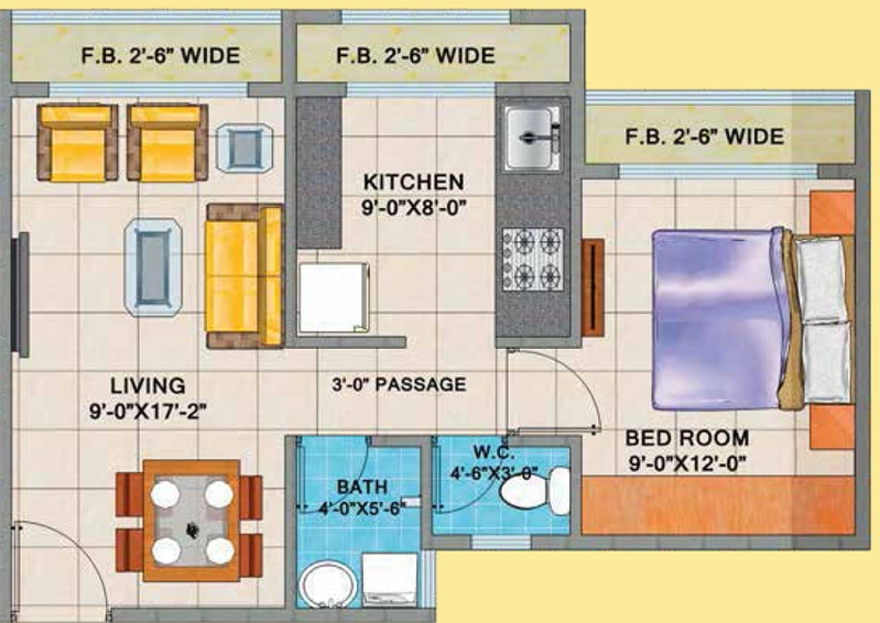 1 BHK Flat in Arihant Anshula in Taloja, Navi Mumbai - Image 829961