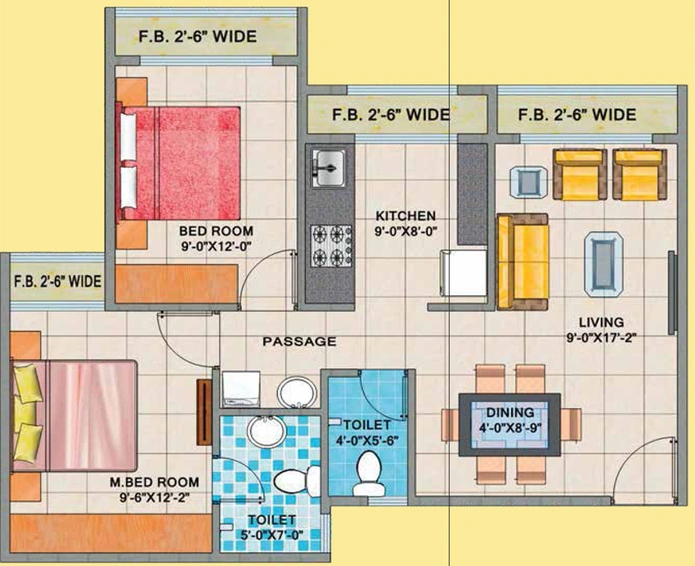 2 BHK Flat in Arihant Anshula in Taloja, Navi Mumbai - Image 829962