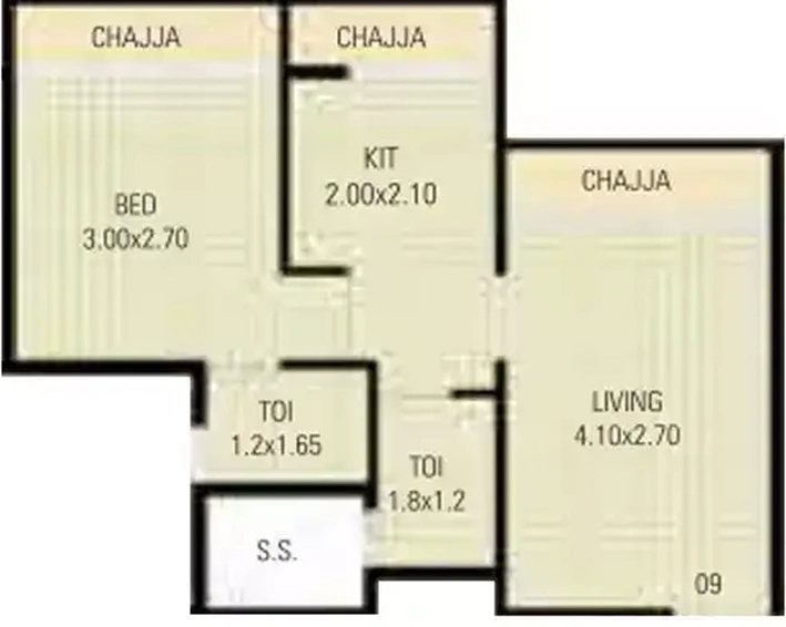 1 BHK Flat in Bhagwati Bella Vista in Ulwe, Navi Mumbai - Image 829979
