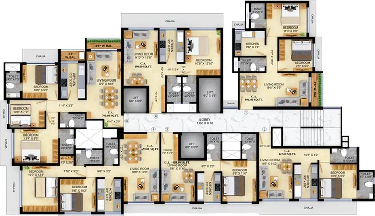 Floor Plan of Sri Arthaya in Kandivali West, Mumbai - Image 213637