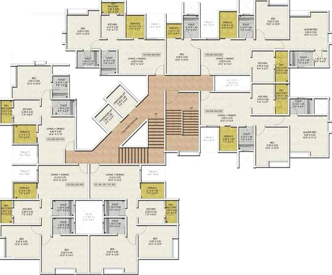 Floor Plan of Aryavart Star Altair in Bhugaon, Pune - Image 213667