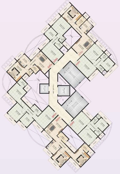 Floor Plan of Dream Orchid in Ulwe, Navi Mumbai - Image 213661