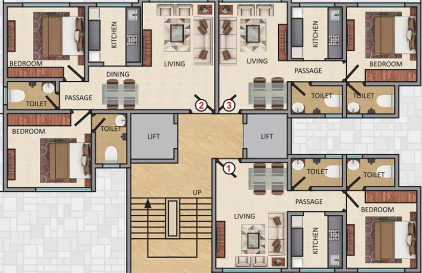Floor Plan of CH Khanolkar Bhavan CHSL Paradise in Goregaon East, Mumbai - Image 213674