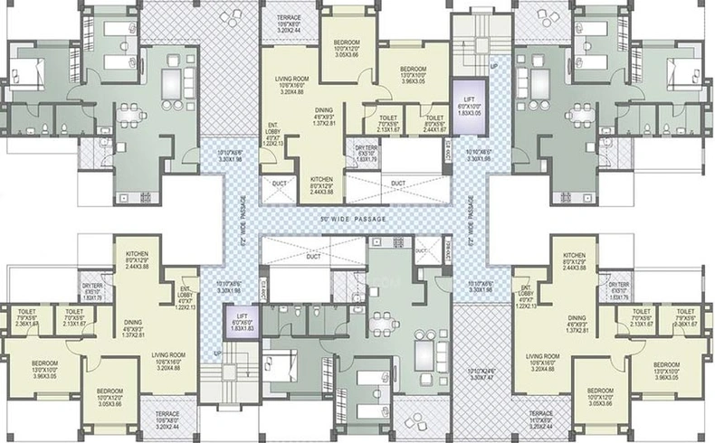 Floor Plan of Sunder Sanskruti Phase 3 in Nanded, Pune - Image 213720