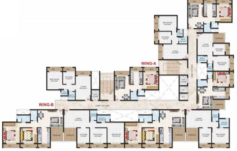 Floor Plan of Emperia Diva Antilia in Rasayani, Navi Mumbai - Image 213707
