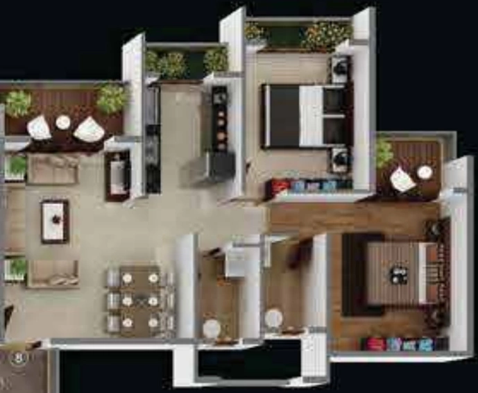 2 BHK Flat in Today Euphoria in Ulwe, Navi Mumbai - Image 830015