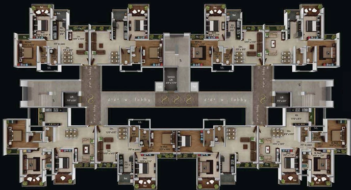 Floor Plan of Today Euphoria in Ulwe, Navi Mumbai - Image 213728