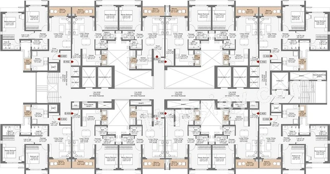 Floor Plan of Godrej Evergreen Square in Hinjewadi, Pune - Image 213750