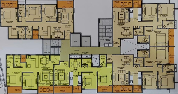 Floor Plan of Infinito Sereno in Baner, Pune - Image 213779