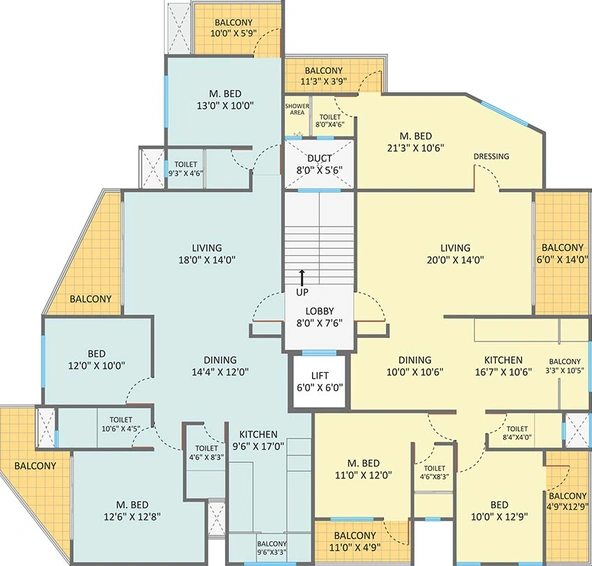 Floor Plan of Jethani 27 Avenue in Nigdi, Pune - Image 213789