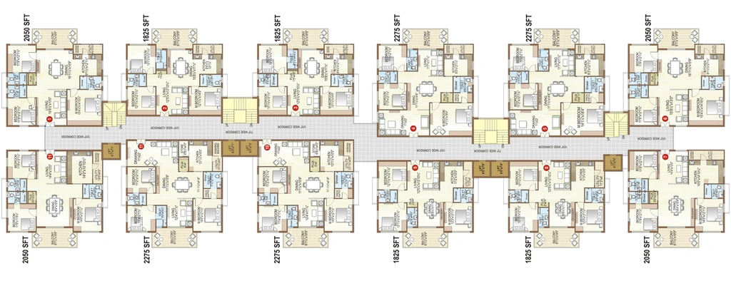 Floor Plan of Rasun Elysian in Hafeezpet, Hyderabad - Image 117492