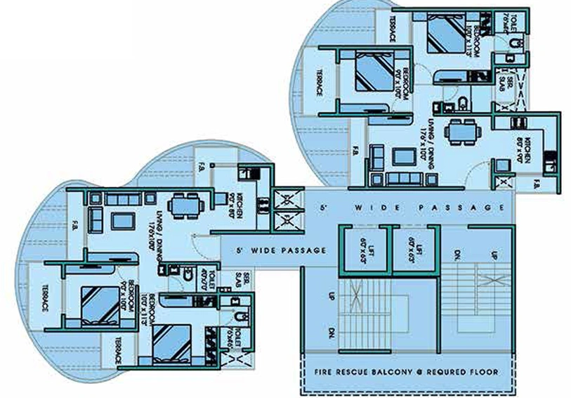 Floor Plan of GHP Azure in Taloja, Navi Mumbai - Image 213827