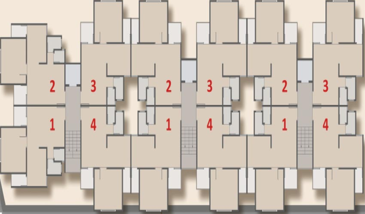 Floor Plan of Padra Heights in Padra Road, Vadodara - Image 118912
