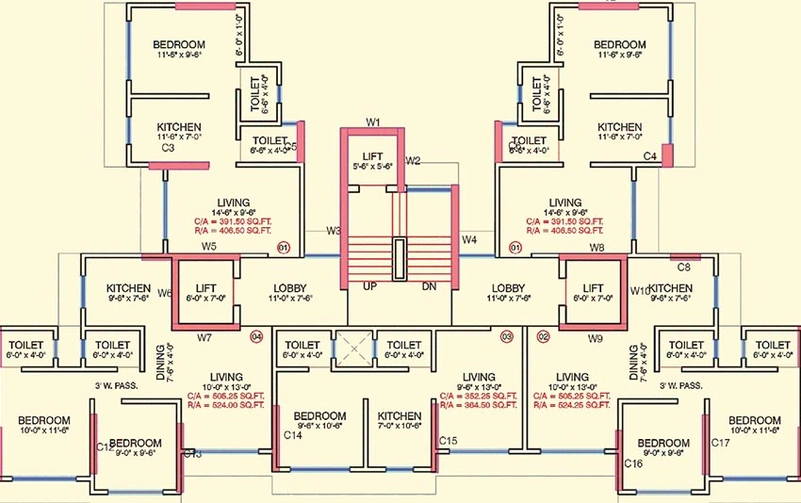 Floor Plan of Neminavkar Dudhreshi in Kandivali West, Mumbai - Image 213923