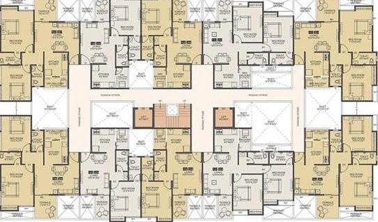 Floor Plan of Venkatesh Oxy Bonita in Lohegaon, Pune - Image 213962