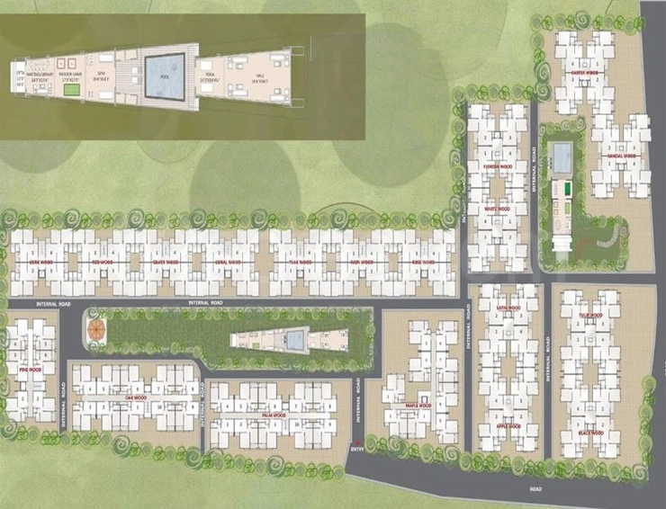 Master Plan of Shree Park Woods in Gorwa, Vadodara - Image 117518