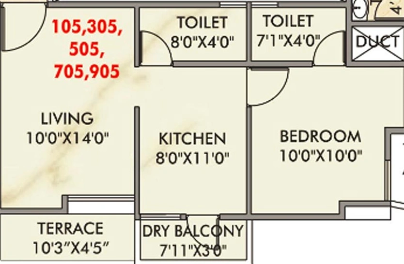 1 BHK Flat in Venkatesh Oxy Galaxy in Wagholi, Pune - Image 830088