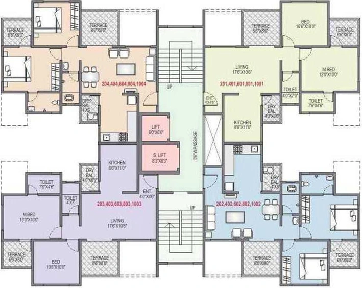 Floor Plan of RR 39 Avenue in Wakad, Pune - Image 214139