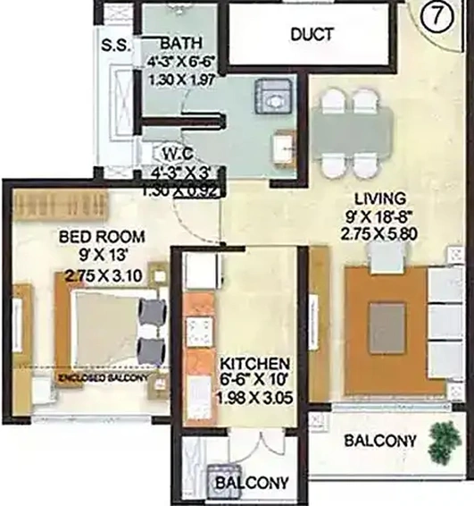 1 BHK Flat in Indiabulls Park in Panvel, Navi Mumbai - Image 830138