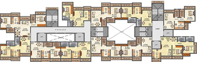Floor Plan of Sunshine Meadows in Vasai West, Palghar - Image 214295