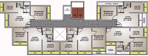 Floor Plan of Ruparel Nitya in Belapur, Navi Mumbai - Image 214305