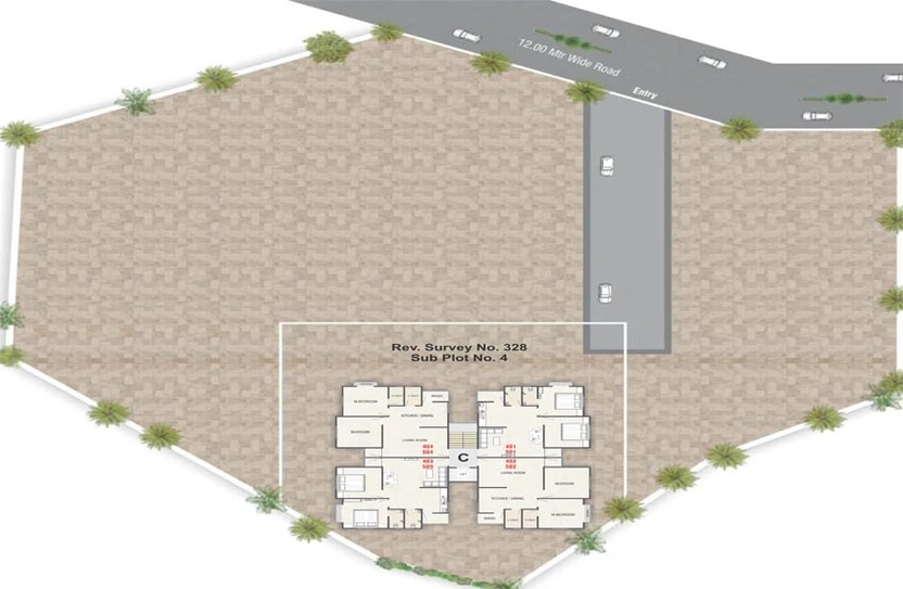 Master Plan of Shreenath Nathdwar Villa in Waghodia Road, Vadodara - Image 117757