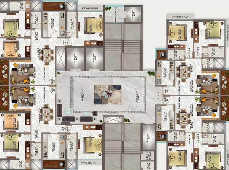 Floor Plan of Artha 38 Avenue in Goregaon West, Mumbai - Image 214483