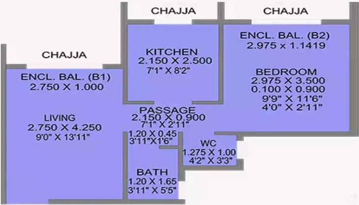 1 BHK Flat in Neelsidhi Infinity in Panvel, Navi Mumbai - Image 830221