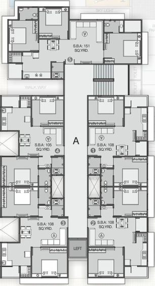 Floor Plan of BN DM Pride in Isanpur, Ahmedabad - Image 117783
