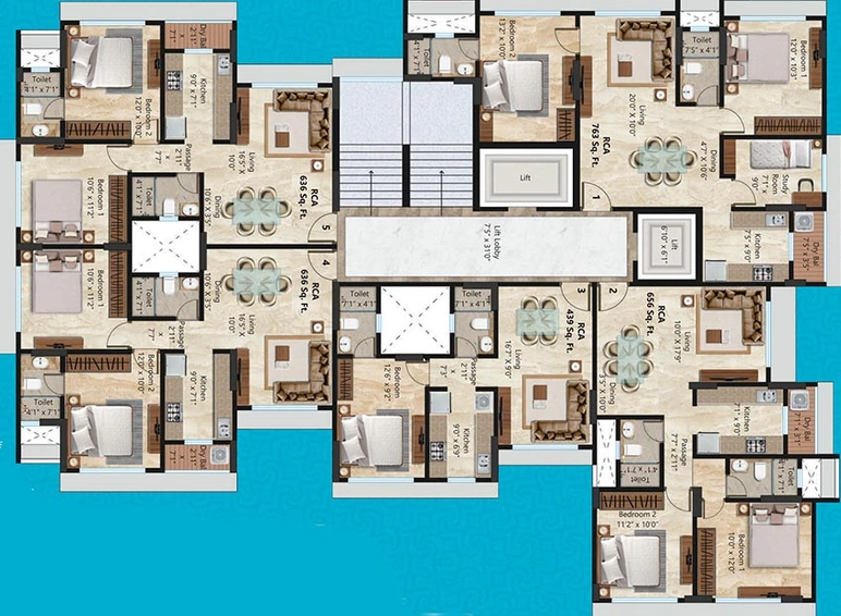 Floor Plan of Samarpan Hiranmay Niwas in Borivali East, Mumbai - Image 214573