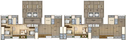 Floor Plan of Platinum Crescenzo in Seawoods, Navi Mumbai - Image 214577