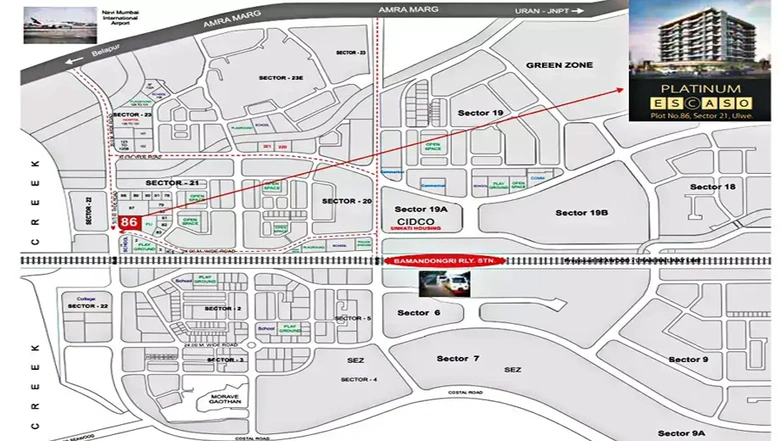 Location of Platinum Escaso in Ulwe, Navi Mumbai - Image 214607