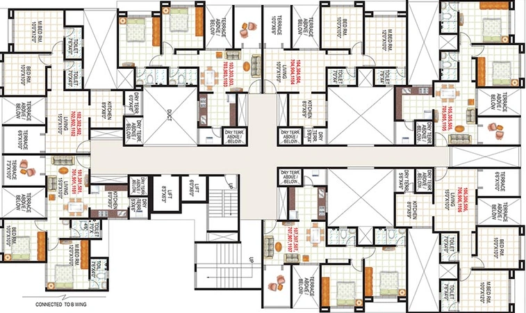 Floor Plan of GK Chandrarang Armada in Hinjewadi, Pune - Image 214709