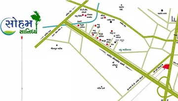Location of Soham Sanidhya Bunglows - Image 117879