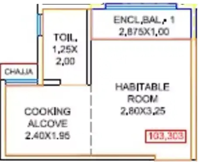 1 RK Flat in Qualcon Palms in Panvel, Navi Mumbai - Image 830287