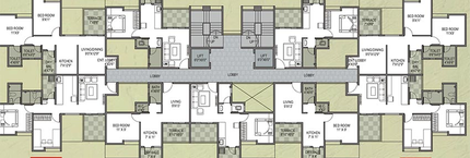 Floor Plan of Sharada Parijat in Ambegaon, Pune - Image 214755