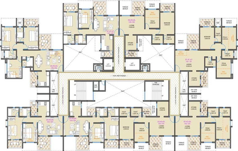 Floor Plan of Chandrarang Basileo in Pimple Gurav, Pune - Image 214802