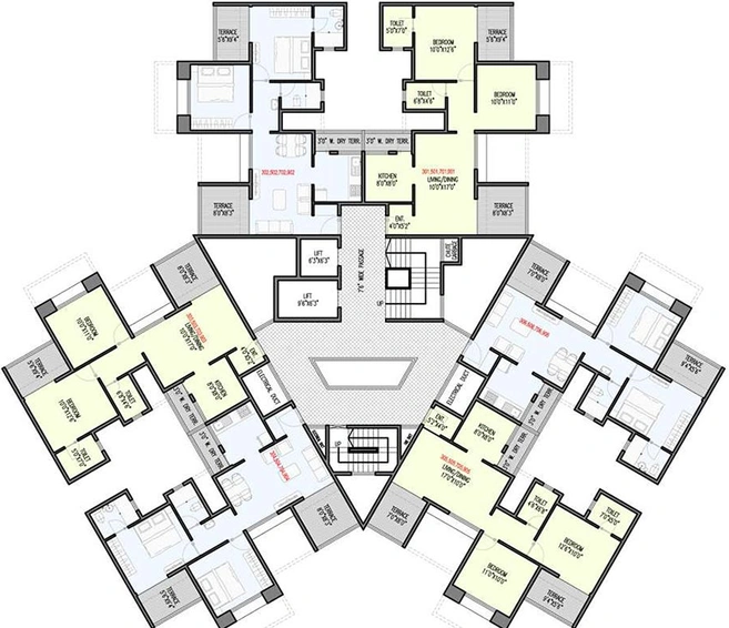 Floor Plan of Chandrarang La Melosa in Wakad, Pune - Image 214826