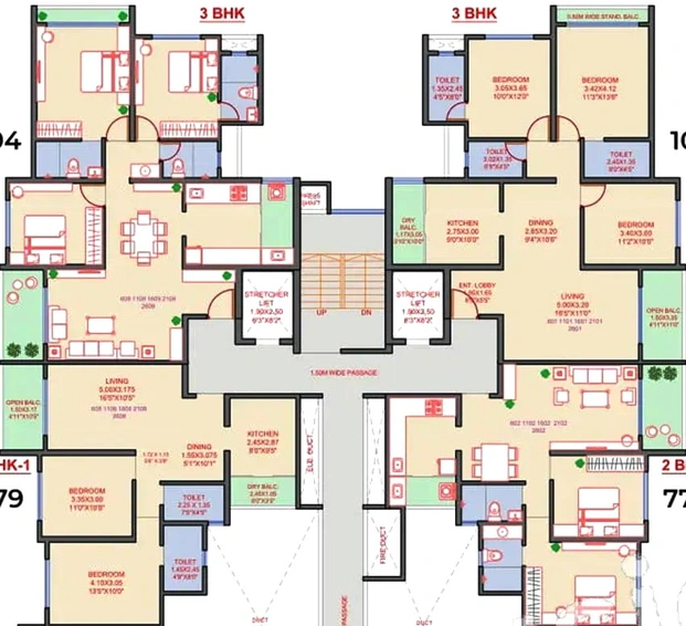 Floor Plan of Garve 33 Central Avenue in Tathawade, Pune - Image 214849