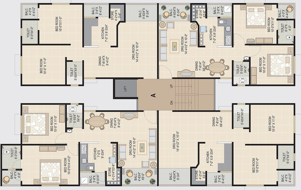Floor Plan of Bapashree Sarvopari Flora 2 in Nava Naroda, Ahmedabad - Image 118709