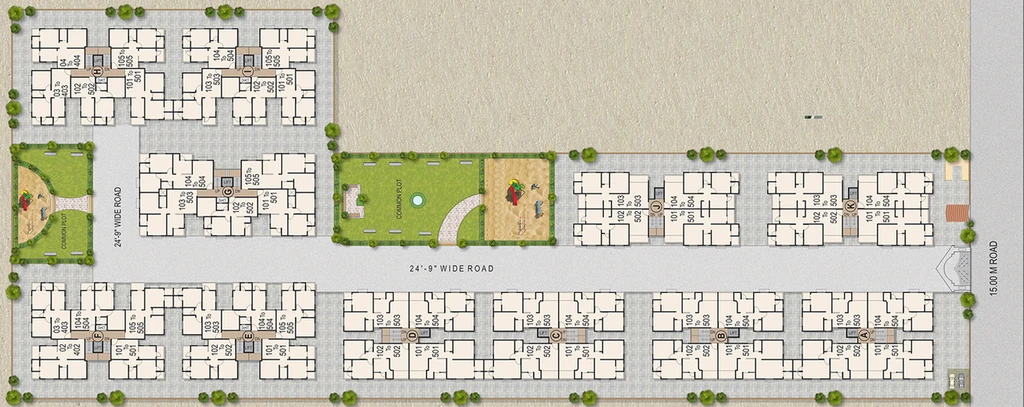 Master Plan of Bapashree Sarvopari Flora 2 in Nava Naroda, Ahmedabad - Image 118710