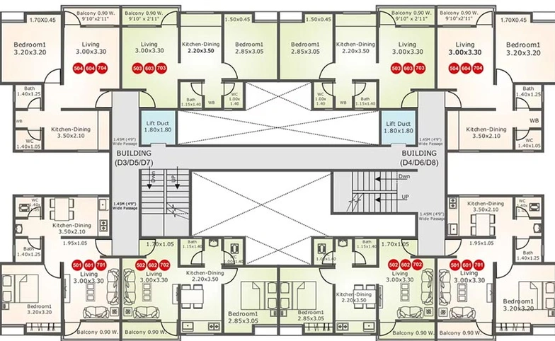 Floor Plan of Namrata Eco Valley Plus in Talegaon Dabhade, Pune - Image 214891