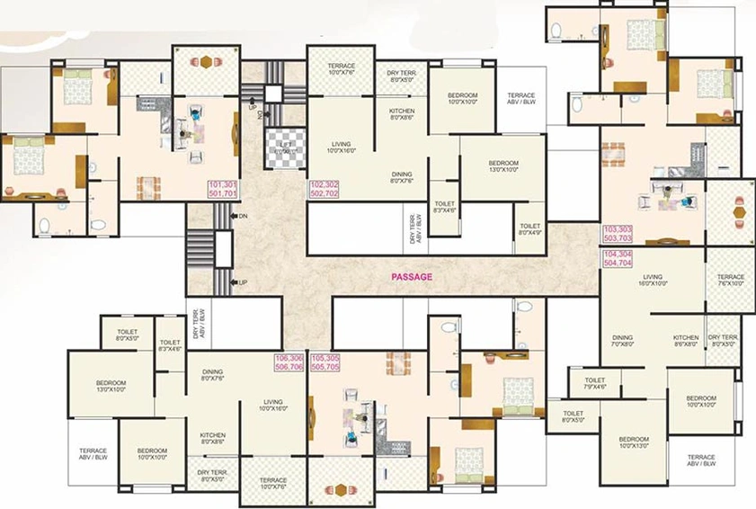Floor Plan of Sonigara Excluzee in Wakad, Pune - Image 214986