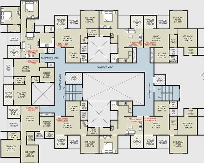Floor Plan of Sonigara Neelangan in Chikhali, Pune - Image 215031