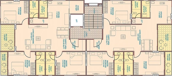 Floor Plan of Dolphin Advante in Nigdi, Pune - Image 215104