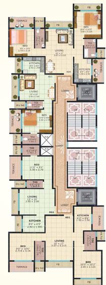 Floor Plan of Nivasti Tulsi Alaya in Ulwe, Navi Mumbai - Image 215117