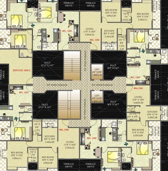 Floor Plan of Eskay Basera Eternity in Hinjewadi, Pune - Image 215155