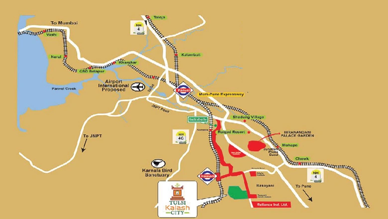 Location of Raj Tulsi Kalash City in Panvel, Navi Mumbai - Image 215138