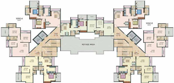 Floor Plan of Tulsi Sonata in Panvel, Navi Mumbai - Image 215160