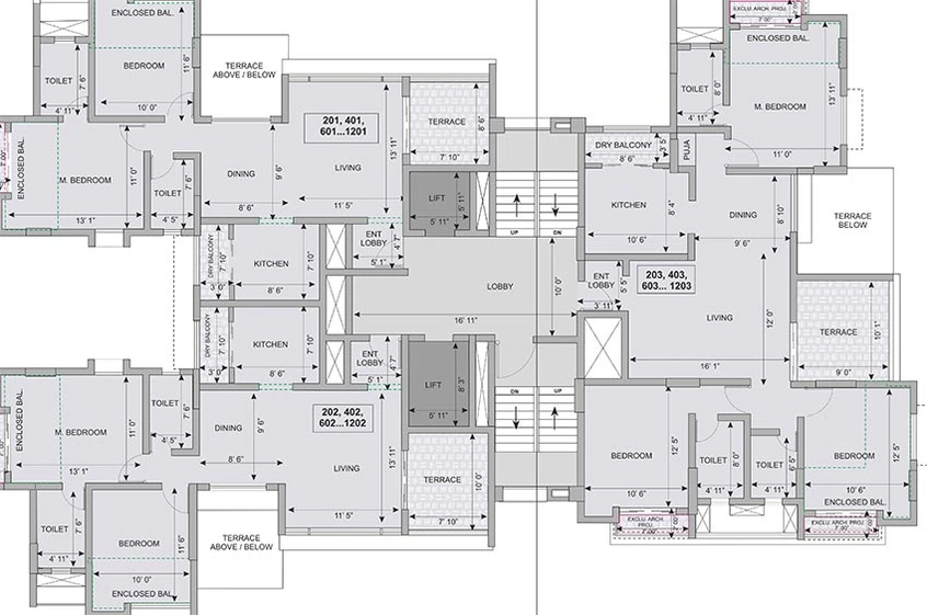 Floor Plan of JK Sahadeo Iris in Pashan, Pune - Image 215203